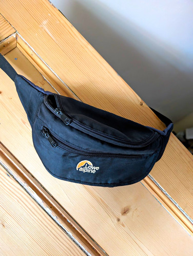 Lowe alpine black bumbag - lowe,